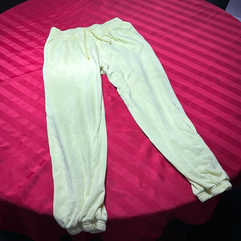 Womens yellow joggers